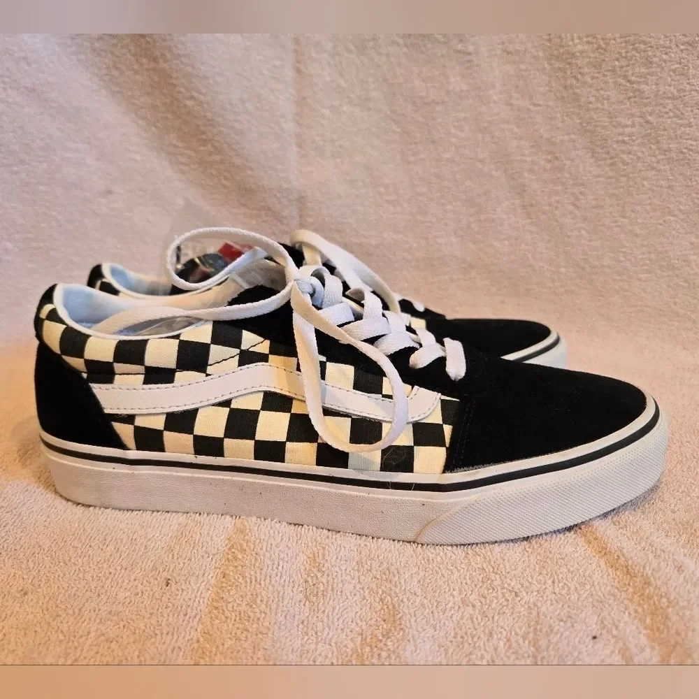 Vans Black and White Checkered Sneakers